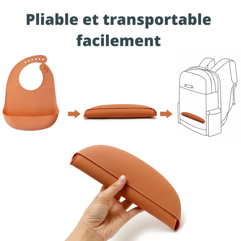 bavoir bébé pliable