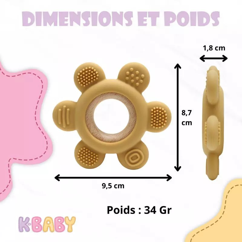 Nouveau anneau dentition bébé personnalisé