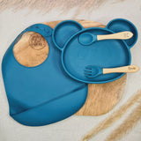 Coffret repas personnalisé pour bébé garçon marine