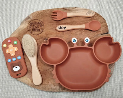 Coffret naissance original et utile marron 5 élément 