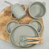 Coffret repas bébé panda personnalisé Baby-Crea pratique 