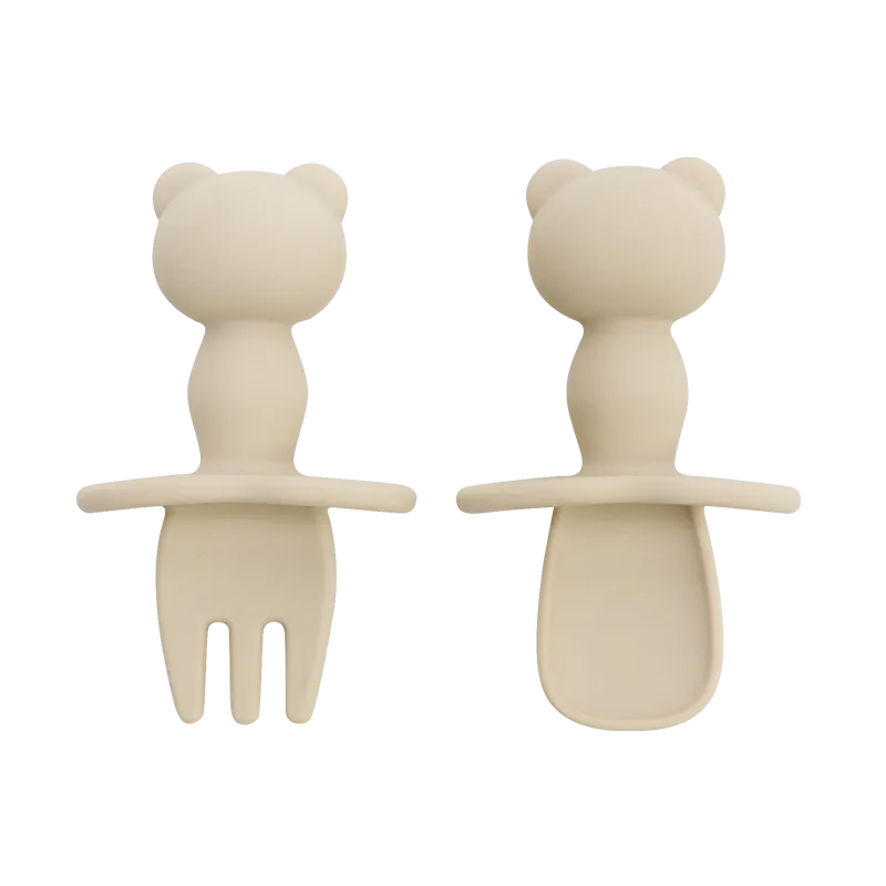 Couverts apprentissage repas bébé silicone