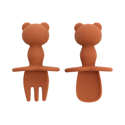 Cuillère bébé silicone souple et sûre