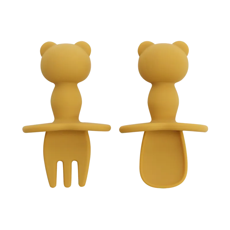 Cuillère premier âge silicone douce bébé