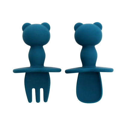 Cuillère silicone bébé avec embout souple
