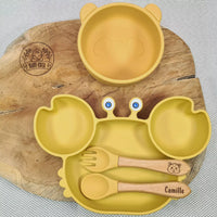 Ensemble crabe et panda Baby-Crea jaune
