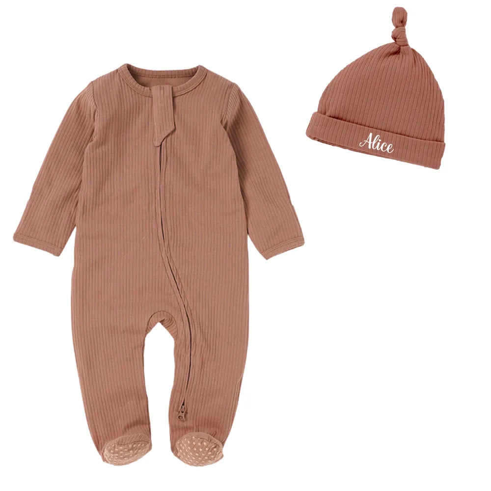 Ensemble naissance naturel personnalisé coton bio