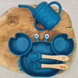 Kit repas complet pour bébé personnalisé bleu