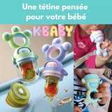 Tétine silicone bébé ergonomique verte