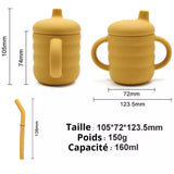 Tasse Baby-Crea jaune pour apprentissage autonome
