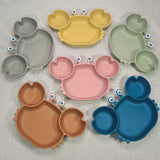 Vaisselle bébé silicone sans BPA crabe