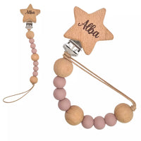 Attache sucette forme étoile silicone