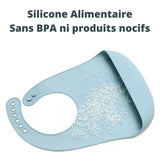 bavoir bebe en silicone alimentaire