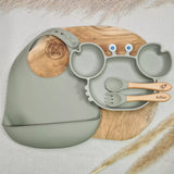 Set repas bébé avec couverts prénom