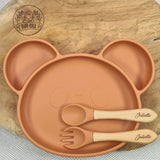 Set repas bébé antidérapant personnalisé