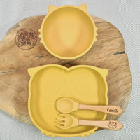 Vaisselle bébé silicone alimentaire sans BPA baby crea