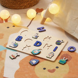 puzzle bois prénom BODHI avec œufs décorés