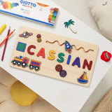 puzzle prénom CASSIAN personnalisé bois