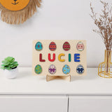 puzzle prénom LUCIE personnalisé thème Pâques