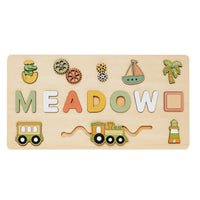 puzzle prénom MEADOW thème bord de mer
