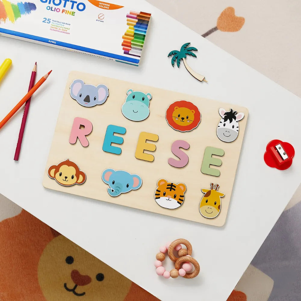 puzzle prénom bébé en bois personnalisé
