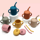 Tasse d’apprentissage en silicone pour bébé