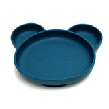 Vaisselle bébé en silicone bleu marine